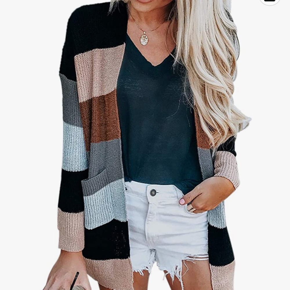 Color Block Cardigan - Picture 2 of 2